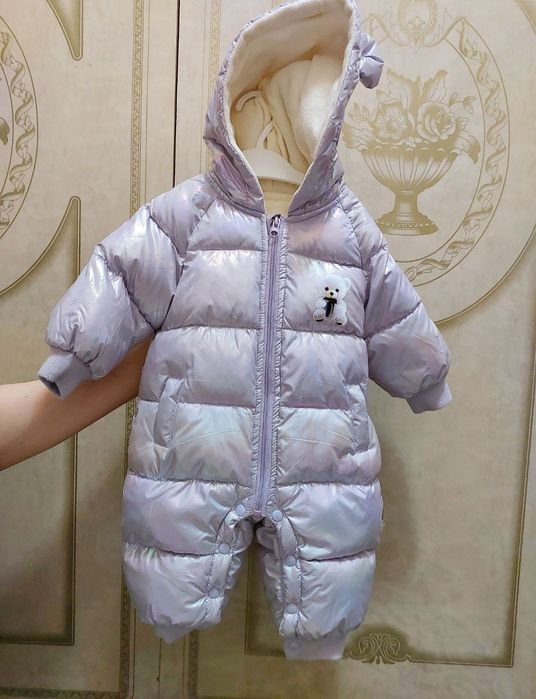 Зимняя куртка комбинезон для девочки