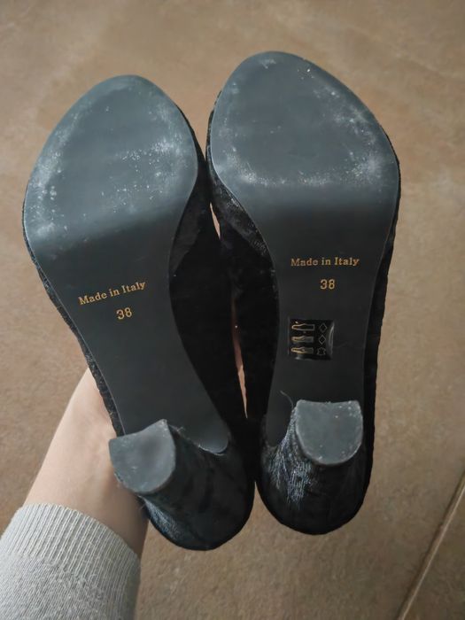 Pantofi dama  din catifea