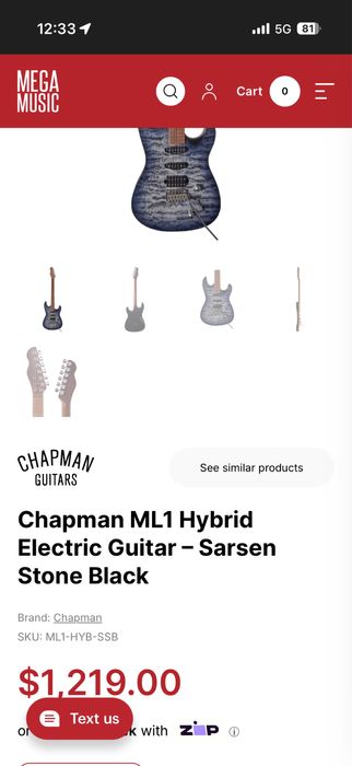 Ел.китара - "Chapman ML1 Hybrid "