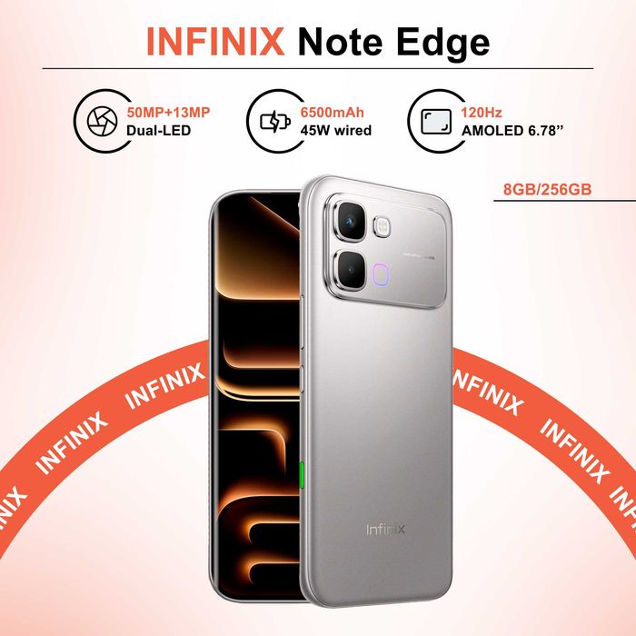 Infinix Note Edge 5G 1Yil Rasmiy Kafolati Bilan