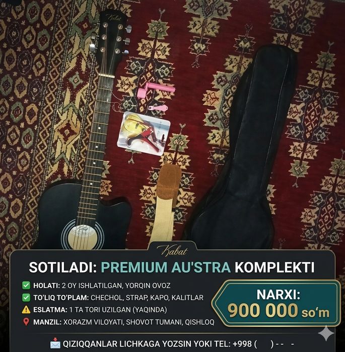 Gitara sotiladi yangi