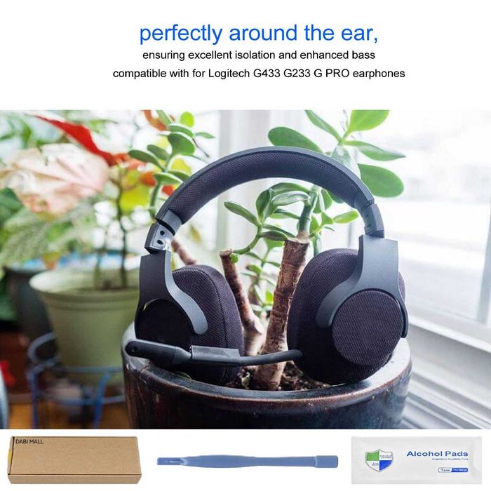 Set 2 bureti pentru casti Logitech G533 / G433 / G432 / G233 / G Pro 1