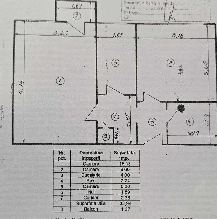 Apartament 2 camere decomandat — Militari, metrou Lujerului
