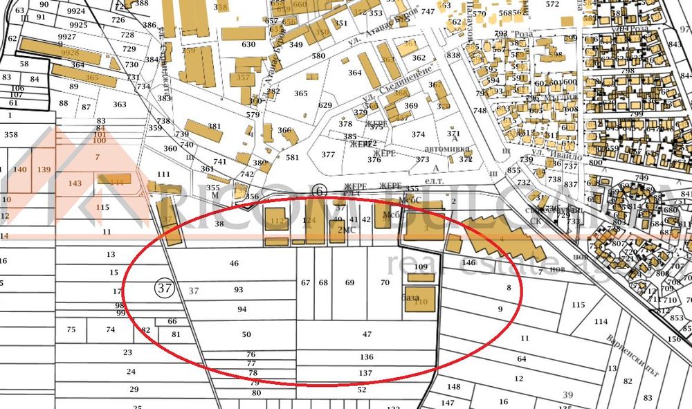 Парцел в Варна, област-с.Аксаково площ 11005