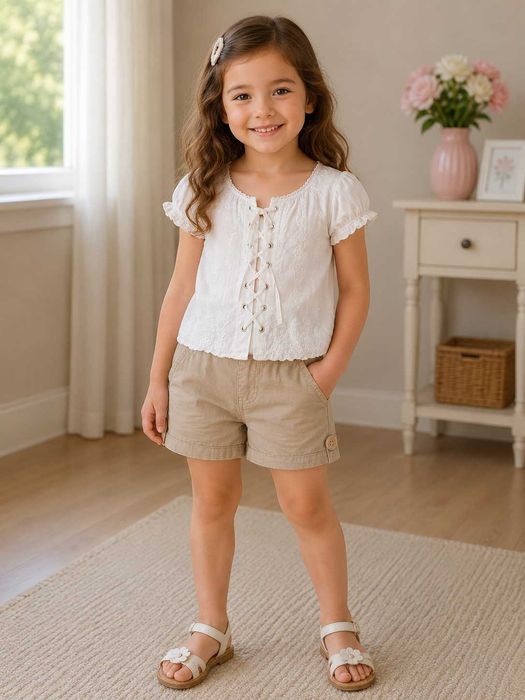 Haine vara 5-6 ani, 116cm - rochite, pantalon scurt,bluza, fusta blugi