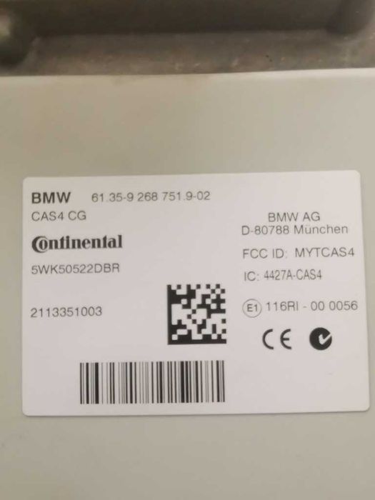 Kit pornire Bmw motor N57 F01, F06, F07, F10 F11 Ecu , cas4 ,  chei