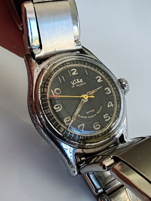 Ceas Utex Mecanic Tip Militar Funcționează excelent!