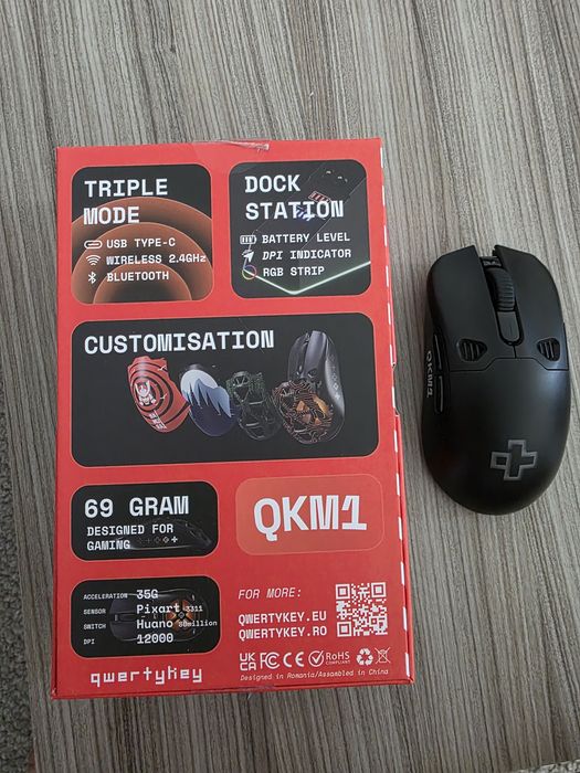 Mouse QwertyKey QKM1 Wireless Bluetooth Charging Dock