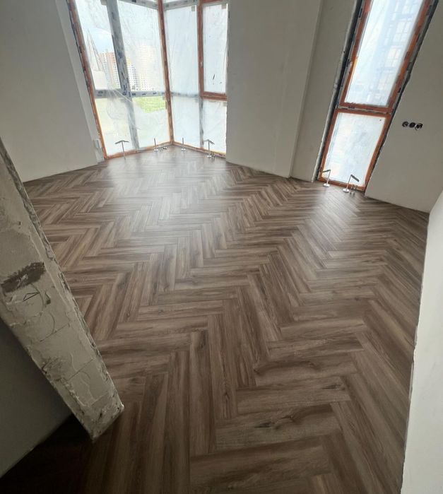 Укладка ламината, елочкой