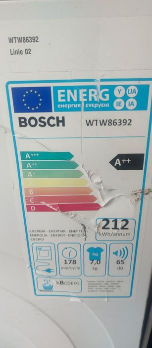 Mașina de spălat rufe Bosch  că noua