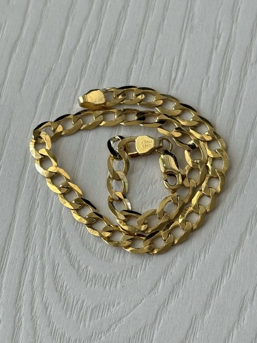 Позлатена гривна 925