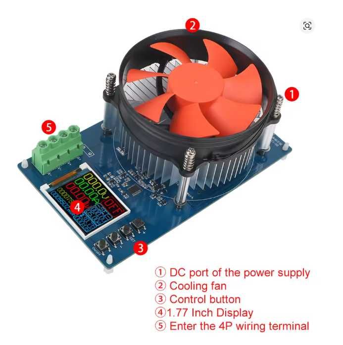 Tester inteligent baterii litiu  0~150V, 0~20A 150W Maxim