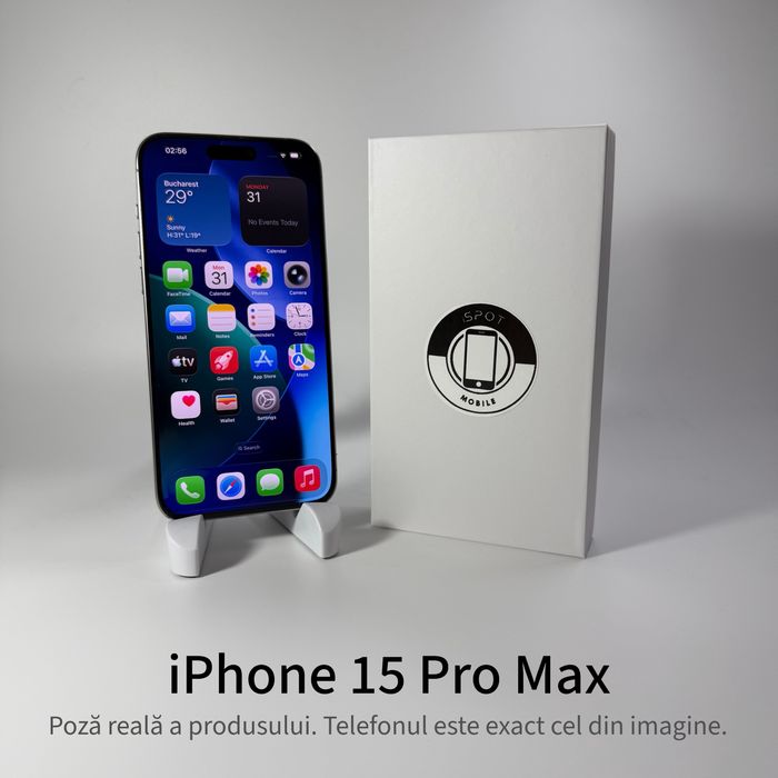 ispotmobile.ro iPhone 15 Pro Max 256GB Garanție 2 ani