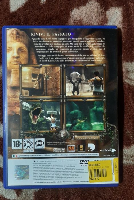 Tomb Raider Anniversary PS2 (Ediție 2 Discuri: Joc + Disc Bonus