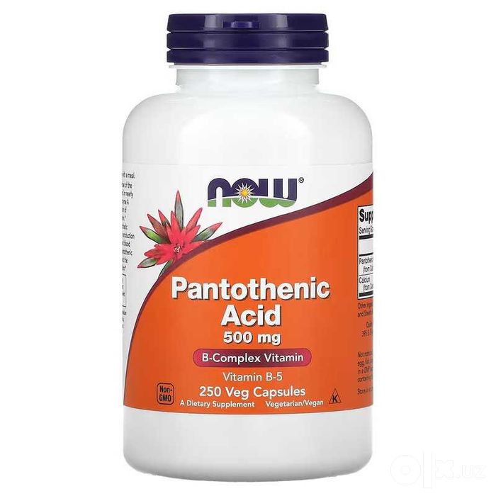 NOW Foods Pantothenic Acid пантотеновая кислота