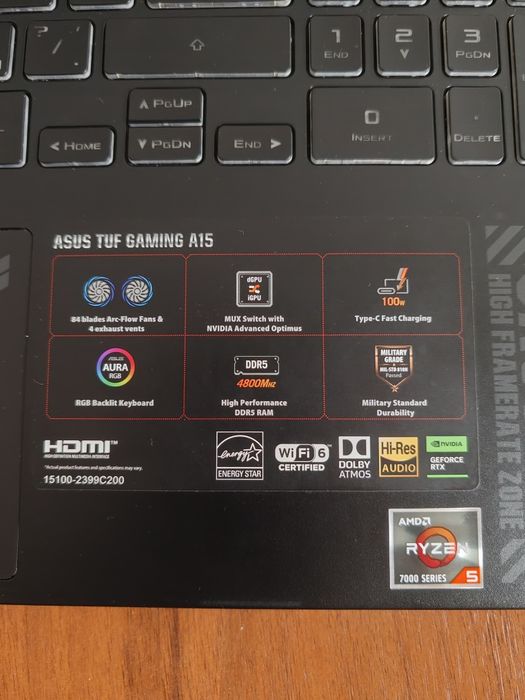 Ноутбук ASUS Tuf gaming A15