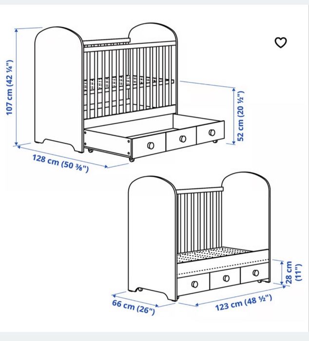 Pătut bebeluș Gonatt (Ikea)