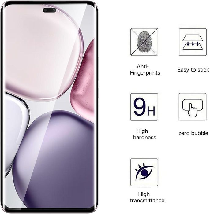 5D Извит Стъклен Протектор за Дисплей за Honor Magic7 Lite / Magic6