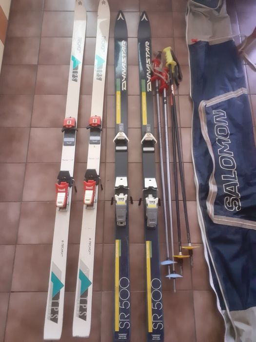 Продавам ски, щеки и калъфка