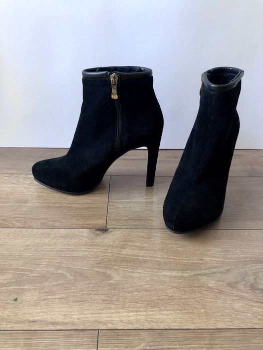 IL PASSO botine elegante piele intoarsa toc inalt 11.5cm | 39 | ghete