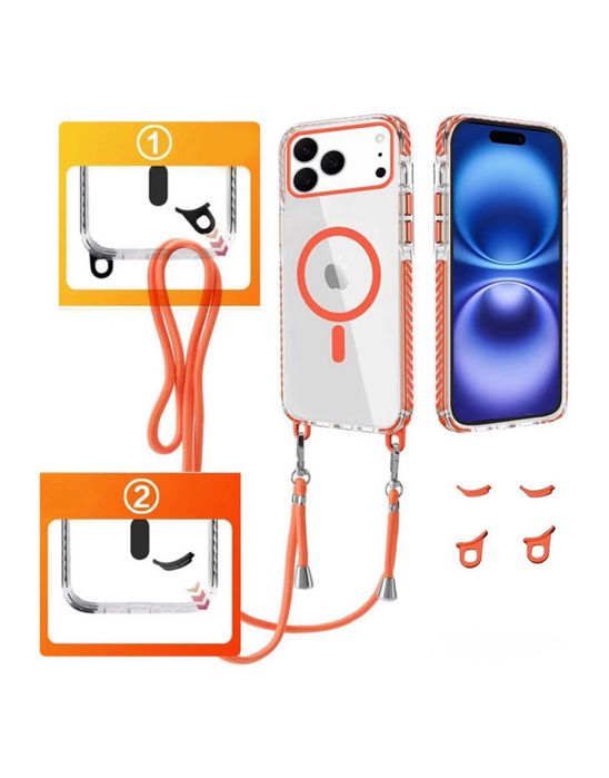 Iphone 17 PRO 17 PRO MAX 17 Husa Magsafe Anti Soc Snur Detasabil