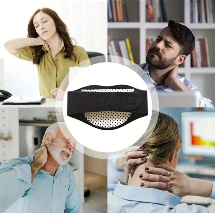 Guler cervical cu turmalină și magneți