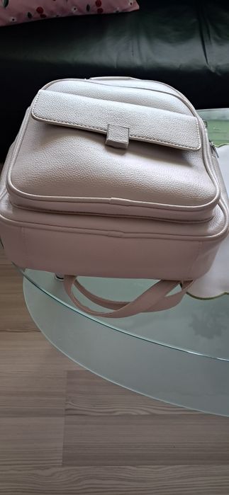 Дамска бяла чанта паница