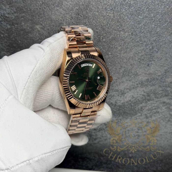 Rolex Day-Date 40mm (Olive Green / Rose Gold)