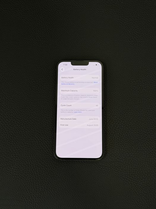 iPhone 16e - 60 цикъла