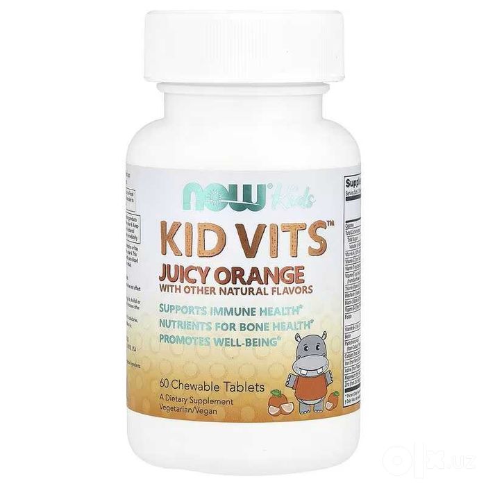 NOW Foods Kids Kid Vits Berry Lemonade Kid Cal Orange