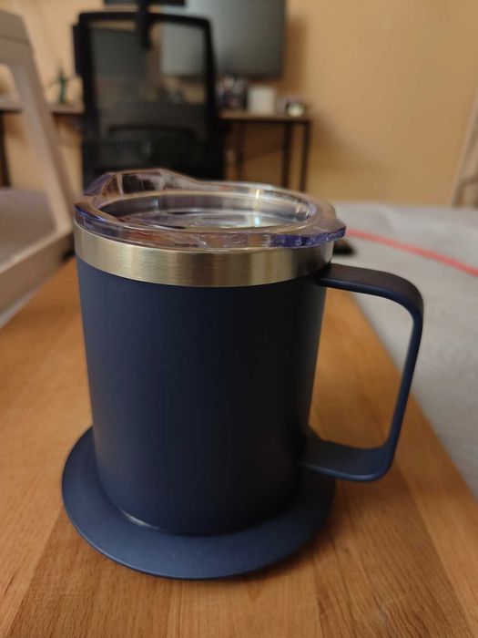 Термо чаша с нагревател - синя / Thermo Cup /  Термос