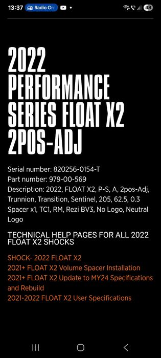 Shock Fox Float X2