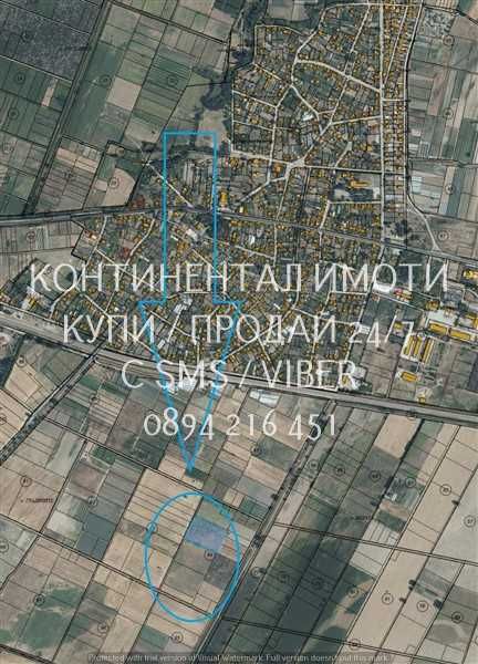 кодл 63085. Овощна градина 10150м2 достъп до мек път, на 700м от шосе