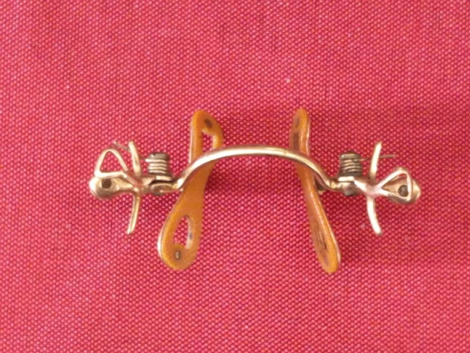 Пенсне золото без стёкол