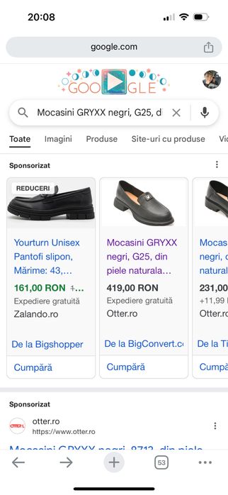 Mocasini GRYXX negri, G25, din piele naturala