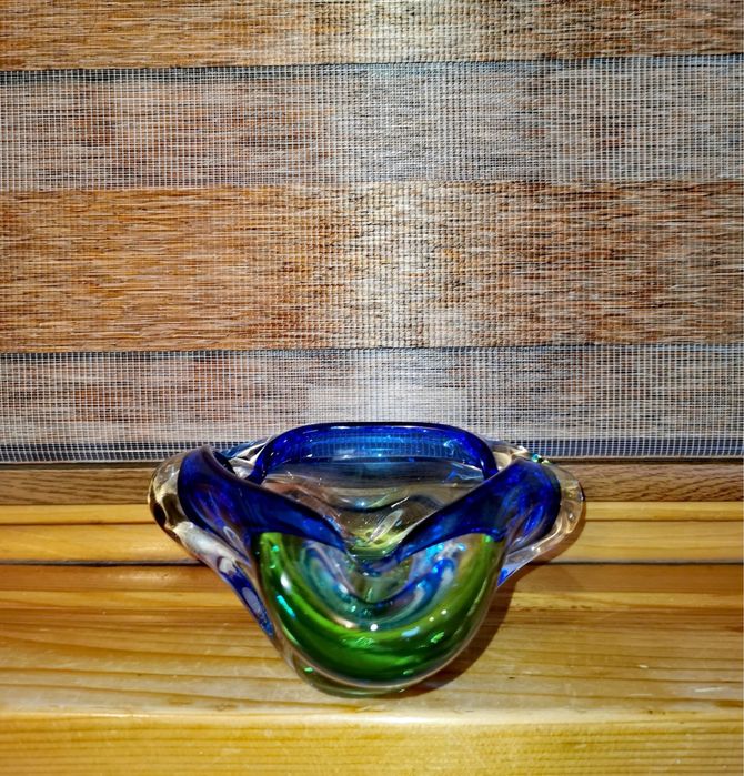 Пепелник Мурано за пури цигари дизайнер Флавио Поли segusosommerso