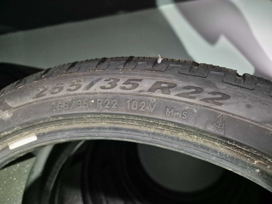 4 Anvelope M+S IARNA - 265/35/22 102V - Pirelli Scorpion - Stare BUNA - DOT 2020 !