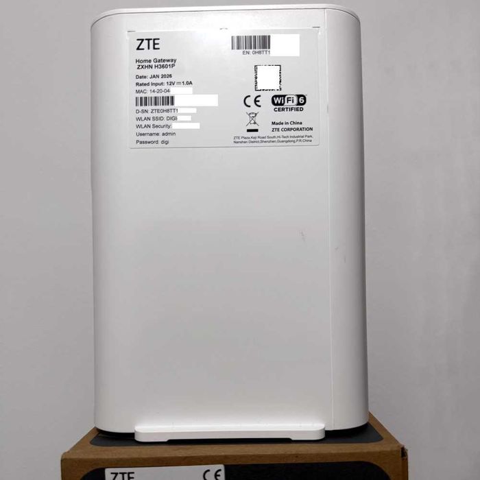 Router ZTE Home Gateway ZXHN H3601P Digi Dual Band Mesh