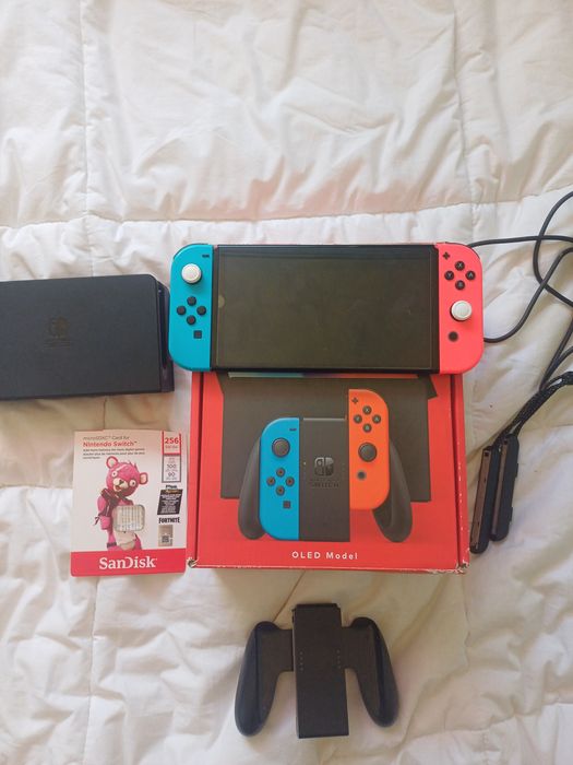 Nintendo Switch OLED прошитый 256gb SD card[Кастом Hall Effect) Идеал