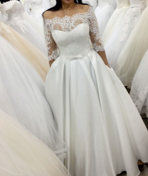 Rochie de mireasa cu buzunare