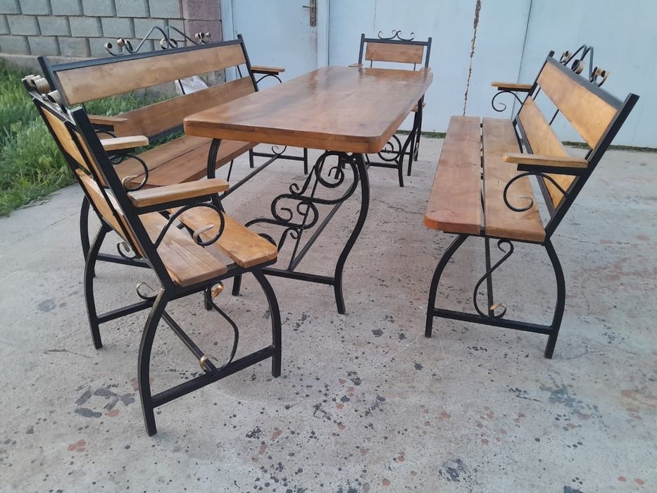 Столь и скамейка комплект