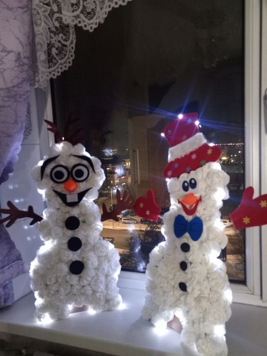 Поделки снеговики