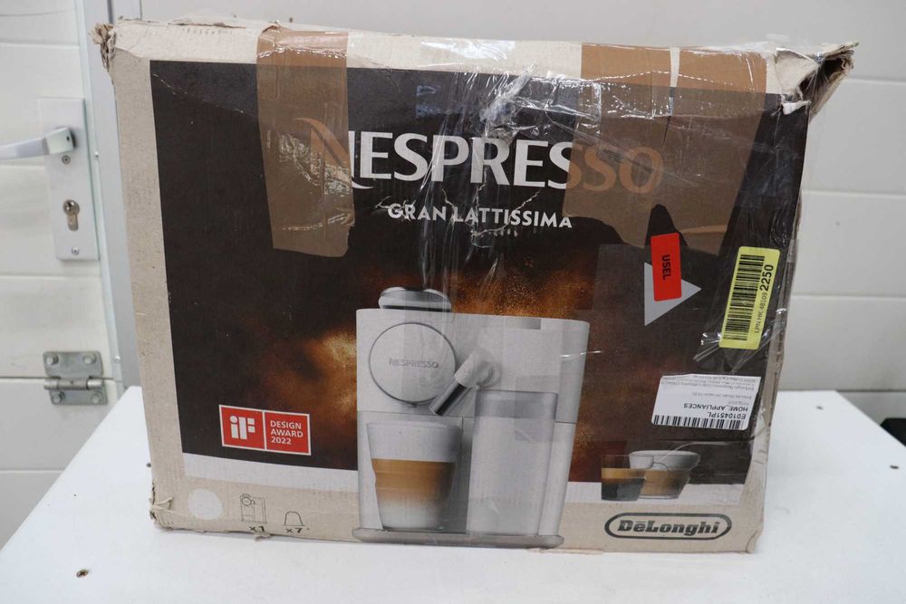 Кафемашина с капсули Nespresso Gran Lattissima EN650.WH, 19 bar, 1400 W, 1.3 л