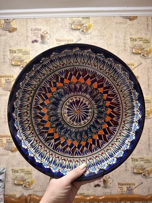 Ляган тарелка с национальным орнаментом