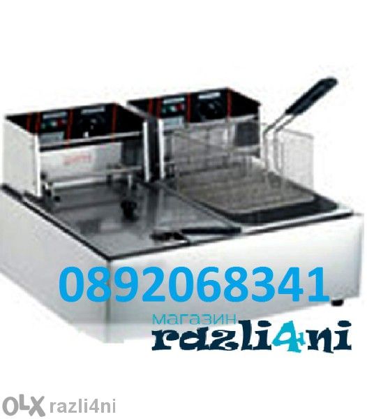 Фритюрник 2х5.5 литра Професионален Двоен Електрически