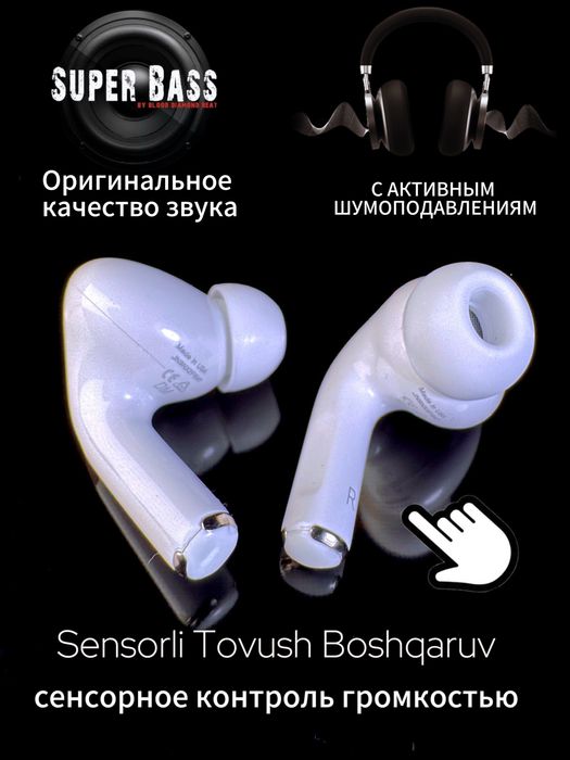 AirPods Pro 2 ANC. AirPods 4 ANC Беспровадная Наушник Simsiz Naushnik