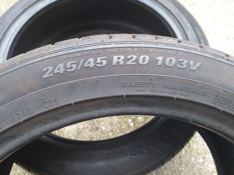 Гуми два броя 245/45/20
