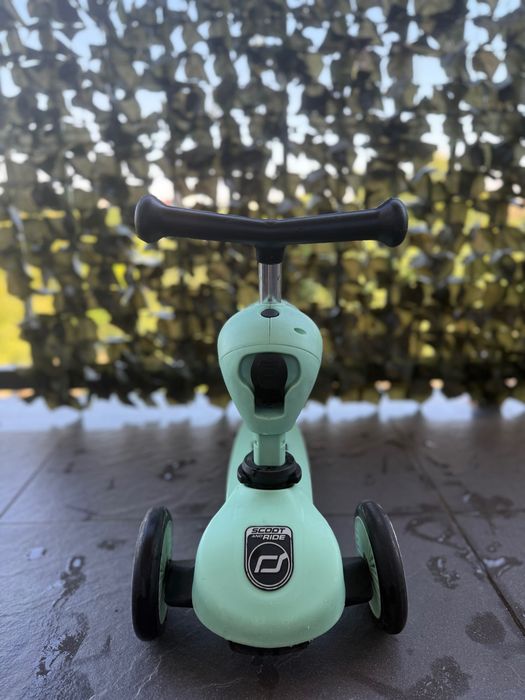 Trotinetă/Tricicletă 2-în-1 Scoot and Ride – verde mentă