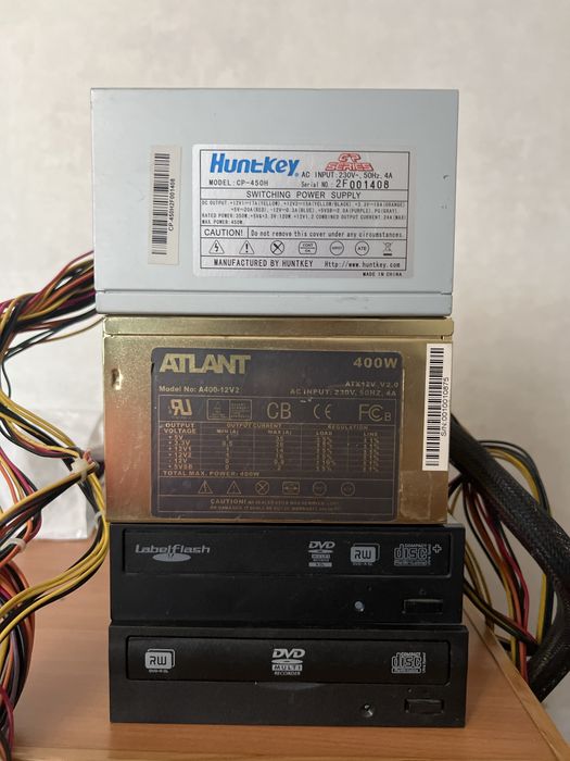 Блок питания и двд