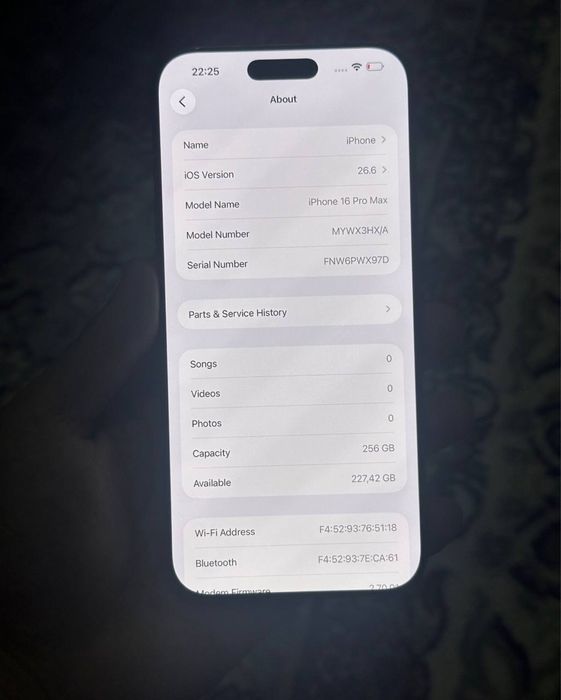 Iphone 16 pro max 256gb